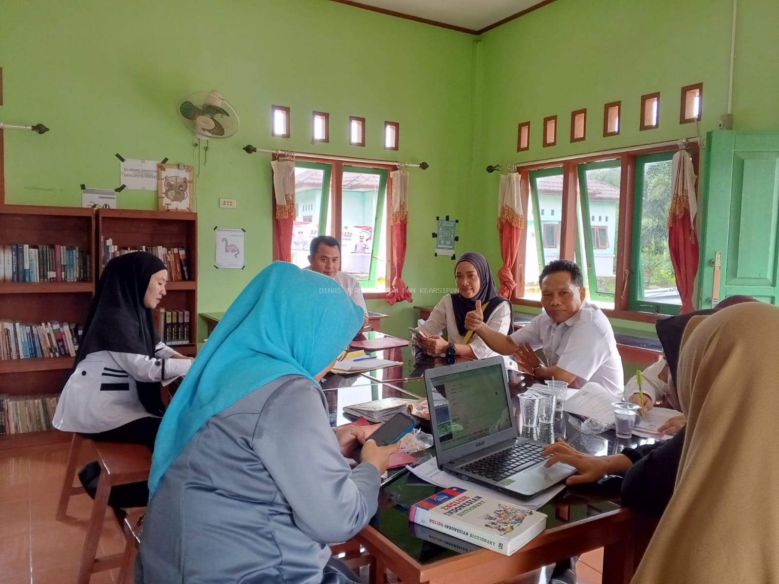Persiapan Akreditasi & Penjaringan Bantuan Perpusnas, Tim DPK Kunjungi Tiga Desa Berikut Ini  